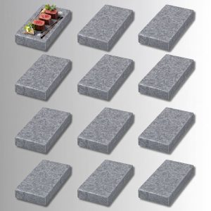 Pack de 12 piedras volcánicas de 10 x 20 cm