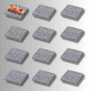Pack de 12 piedras volcánicas de 12 x 10 cm