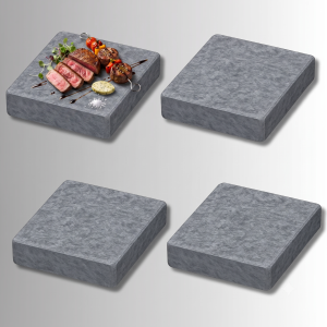 Pack de 4 piedras volcánicas de 16 x 16 cm