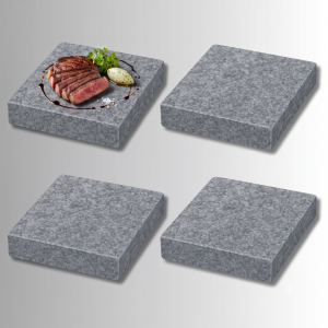 Pack de 4 piedras volcánicas de 20 x 20 cm