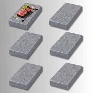 Pack 6 Piedras Volcánicas 10 x 20 cm