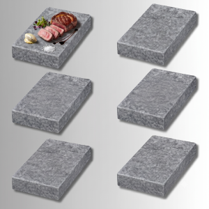 Pack de 6 piedras volcánicas de 13 x 20 cm
